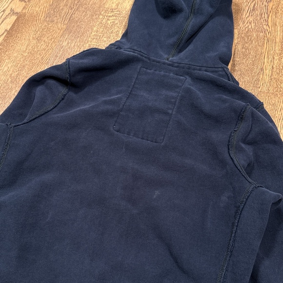Vintage Y2K Abercrombie & Fitch Distressed Muscle Thermal Zip Hoodie Mens M - Picture 8 of 12